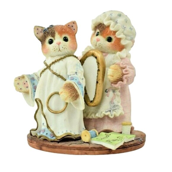 Enesco Calico KittensYou've Earned Your Wings Limited Edition Figurine - Picture 1 of 5